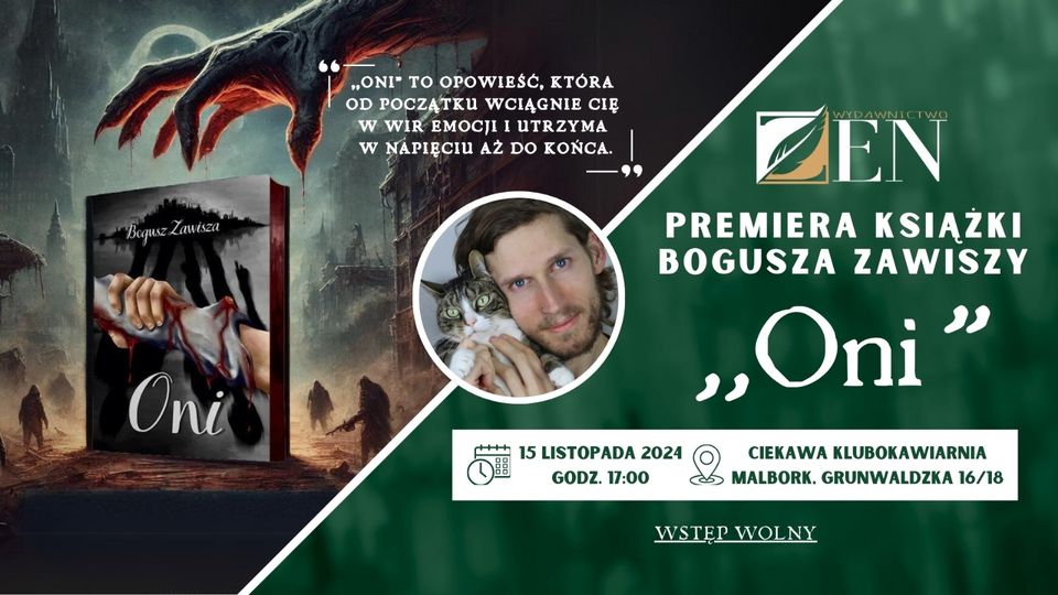 Bogusz Zawisza - Oni - premiera książki - spotkanie autorskie - www fb